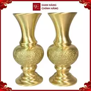 Bình Hoa Cúc - Đồ Đồng Cao Cấp - Cửu Diệu Thiên - FG003