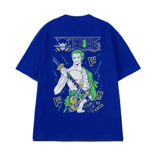 Áo Thun Anime One Piece Kiếm Sĩ Roronoa Zoro, Áo Phông Unisex Tay Lỡ Chất Vải Cotton 100 Thoáng Mát