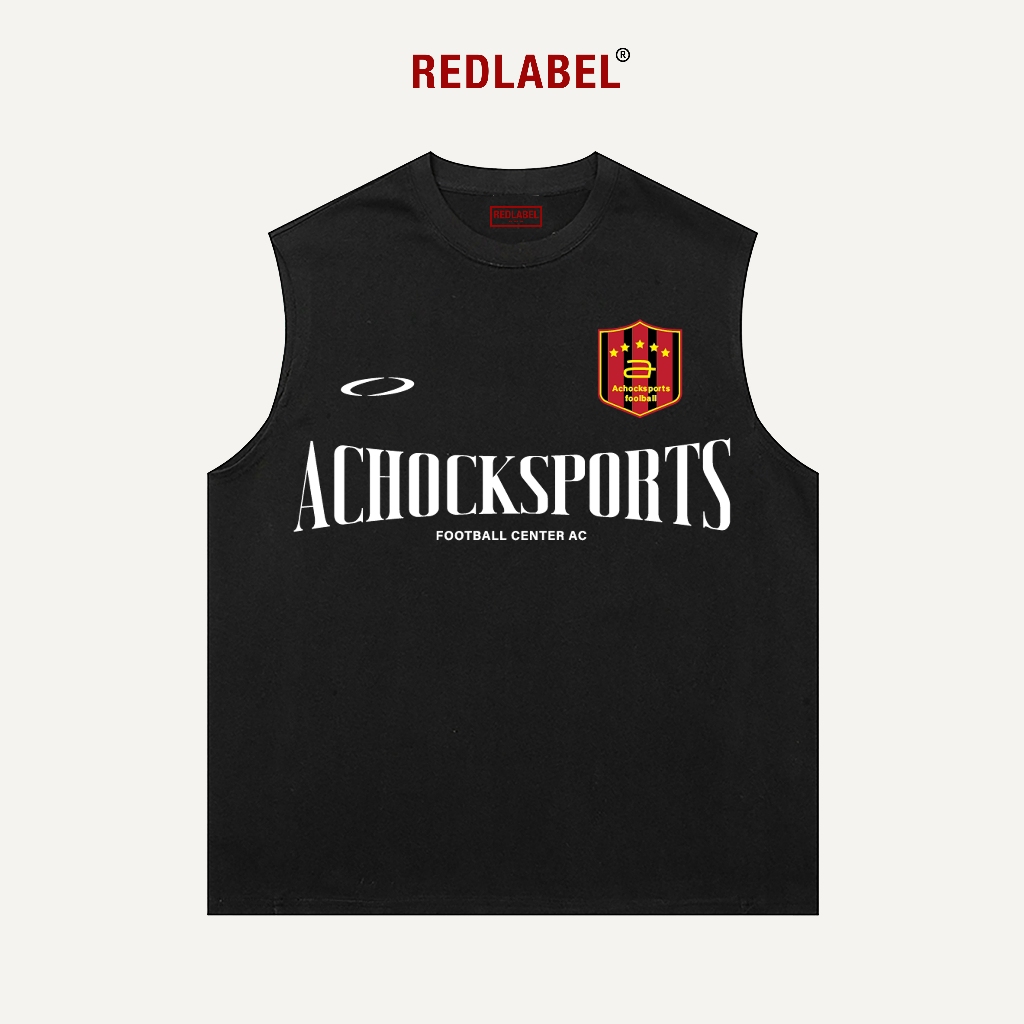 Áo Ba Lỗ Thể Thao Nam Nữ RedLabel In Họa Tiết "ACHOCK", Áo Tanktop Thể Thao Nam Nữ Cotton Cá Tính TT55