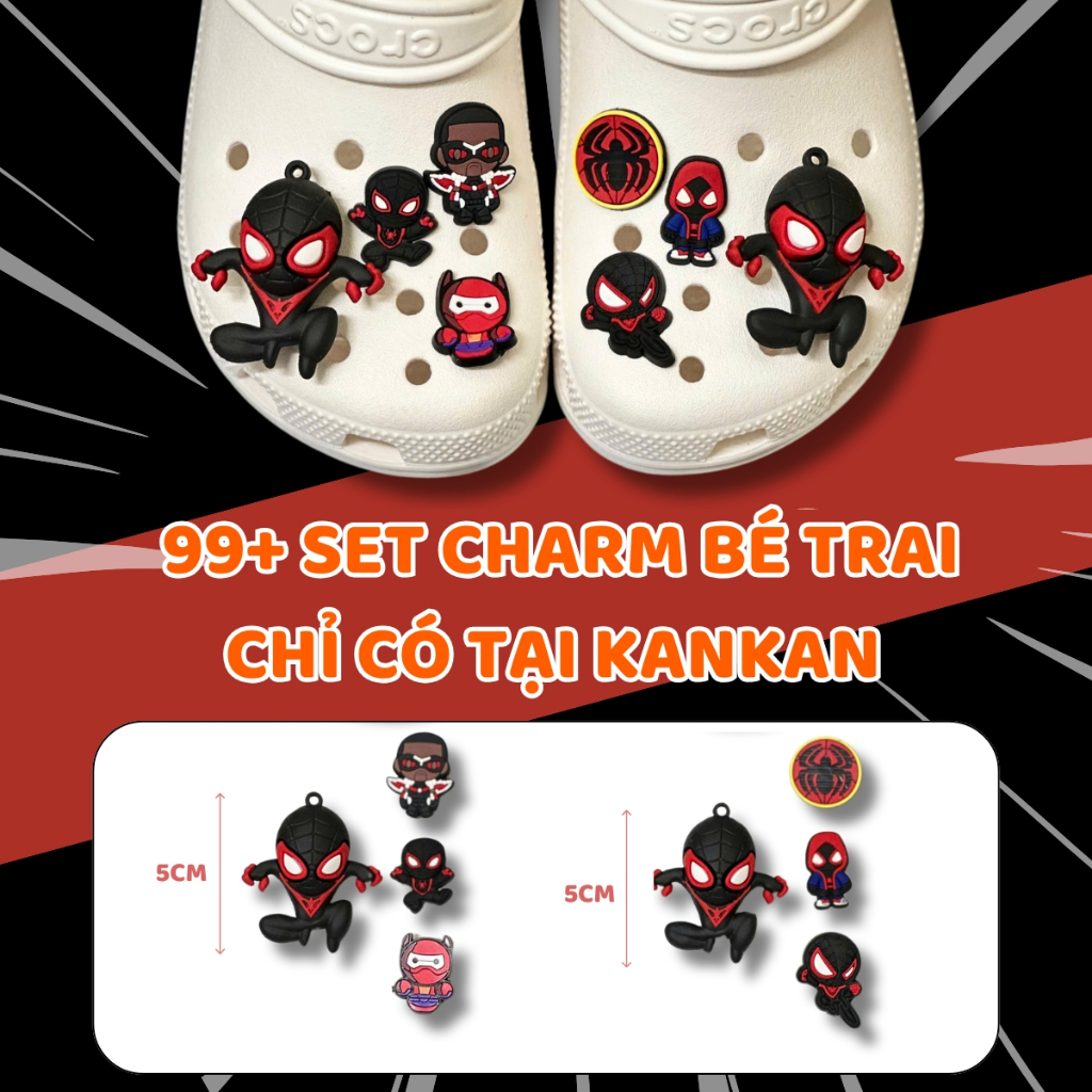 Sticker Charm Gắn Dép Crocs Jibbitz Dép Cross KanKanStore Kuromi BabyThree