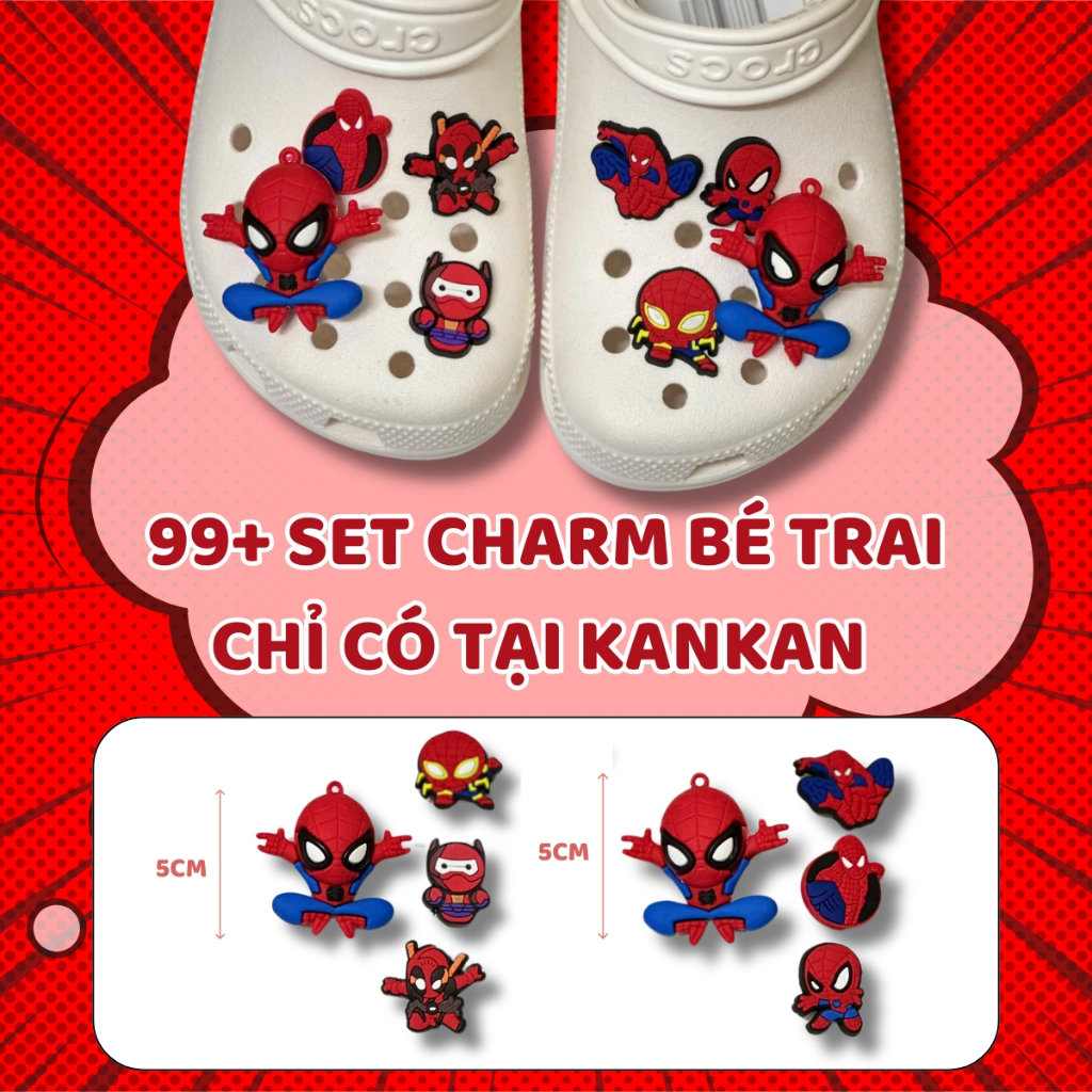 Sticker Charm Gắn Dép Crocs Jibbitz Dép Cross KanKanStore Kuromi BabyThree
