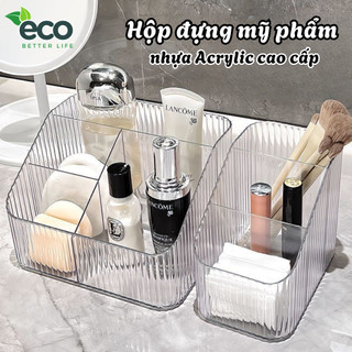 Hộp đựng mỹ phẩm để bàn đa năng ECO, hộp để đồ đa năng trong suốt chất liệu nhựa Acrylic