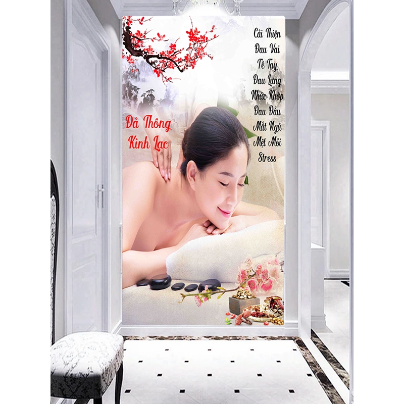 Tranh In 3D cho Spa Đông Y Dưỡng Sinh, Hình Ảnh Đẹp, Sắc Nét, In Theo Mọi Kích Thước Yêu Cầu