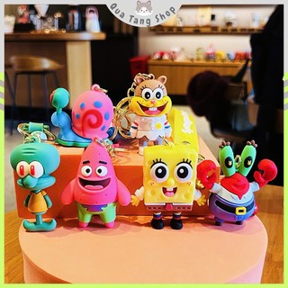 Móc khóa SpongeBob 3D siêu đáng yêu - SpongeBob, Patrick, Squidward, Sandy, bọt biển