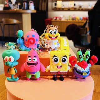 Móc khóa SpongeBob 3D siêu đáng yêu - SpongeBob, Patrick, Squidward, Sandy, bọt biển