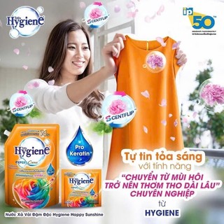 Nước xả vải Hygiene đậm đặc túi 1150ML hương ngàn hoa top 1 Thái Lan