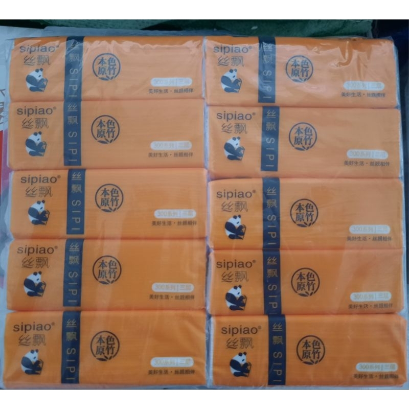 Bịch 10 gói giấy gấu trúc trắng siêu dai mềm mại hàng chất lượng