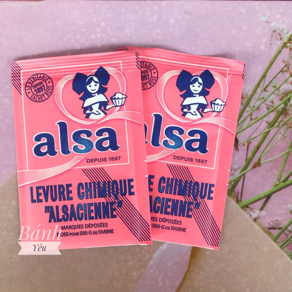 Bột Nổi Alsa 11g tạo độ bông xốp cho bánh bông lan, cookie xuất xứ Pháp - PL55A