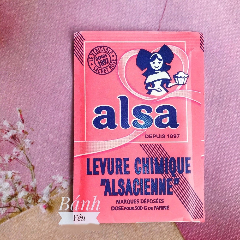 Bột Nổi Alsa 11g tạo độ bông xốp cho bánh bông lan, cookie xuất xứ Pháp - PL55A
