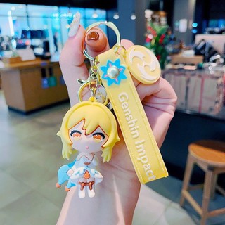 Móc khóa Genshin Impact 3D siêu dễ thương - Aether, Venti, Kazuha, Kaeya, Mona, Barbara, Xiao, Qiqi