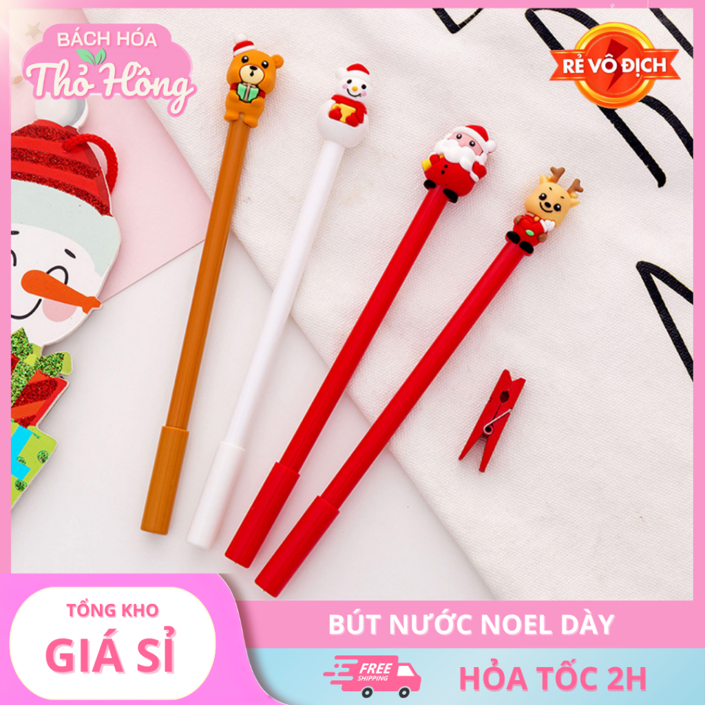 3 Bút Nước Mực Đen Noel Dày