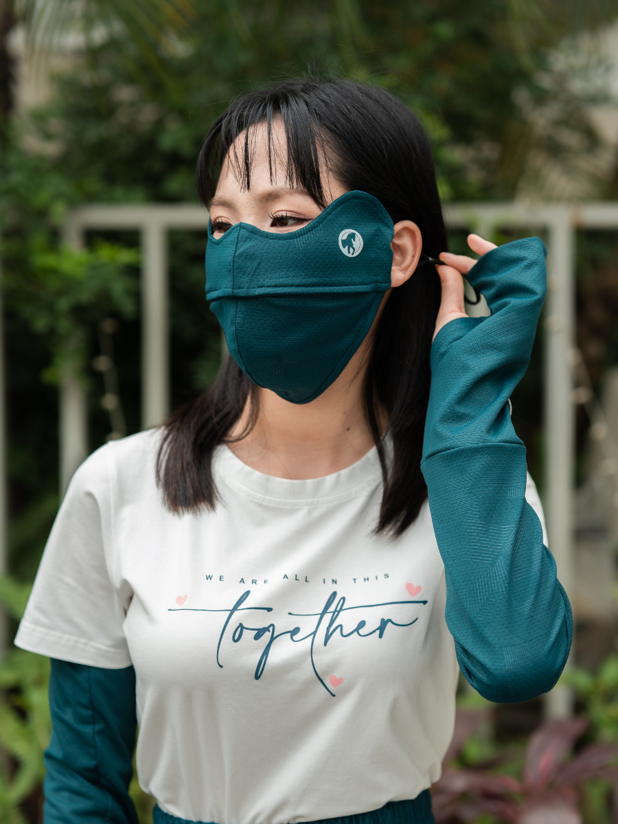 Ảnh LAROMA khẩu trang chống nắng 2 lớp UPF50+ | Làm mát | Vải thơm | Kháng khuẩn 1
