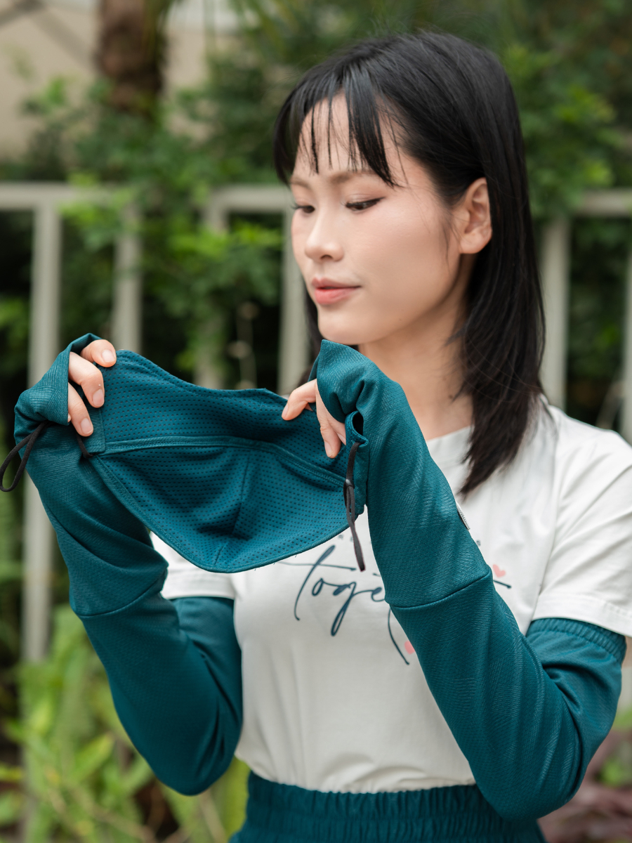 Ảnh LAROMA khẩu trang chống nắng 2 lớp UPF50+ | Làm mát | Vải thơm | Kháng khuẩn 3