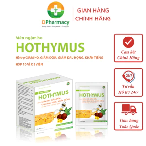 Viên ngậm Hothymus SanfoBee - Hỗ trợ giảm ho, giảm đờm, giảm đau họng, do viêm họng, viêm phế quản
