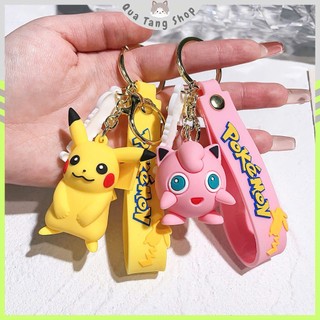 Móc Khóa Pokemon 3D Siêu Đáng Yêu: Pikachu, Charmander, Squirtle, Bulbasaur, Psyduck, Jigglypuff