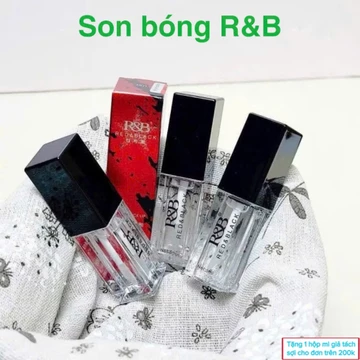 Son bóng cao cấp R&B Red & Black dành cho makeup chuyên nghiệp, giúp khoá màu son, tạo hiệu ứng môi căng mọng