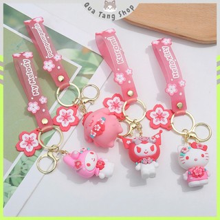 Móc Khóa Sanrio 3D Siêu Dễ Thương - My Melody, Kuromi, Hello Kitty, Pompompurin, Quà Tặng