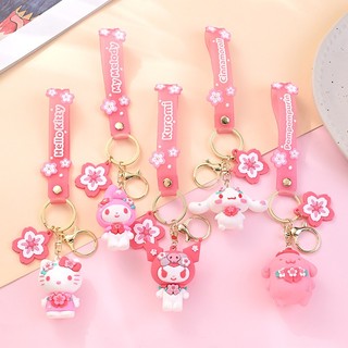 Móc Khóa Sanrio 3D Siêu Dễ Thương - My Melody, Kuromi, Hello Kitty, Pompompurin, Quà Tặng
