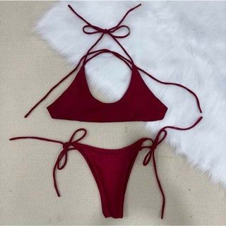 LL016 - Bikini 2 mảnh đỏ tôn dáng sexy hot trend đi biển
