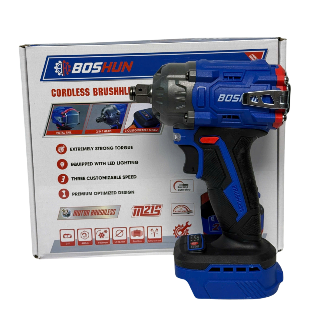 Combo Máy Siết Bulong 400nm Và Máy Mài Boshun Động Cơ Không Chổi Than Lõi Đồng