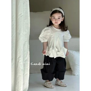 CANDI MIMI Áo sơmi babydoll cách điệu - Phong cách Hàn Quốc