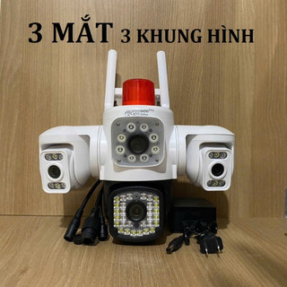 Camera Yoosee Ngoài Trời 3 Mắt Xoay Độc Lập 4 Chiều F50JD - Hình Ảnh Full HD Sắc Nét Góc Quan Sát Rộng Đàm Thoại 2 Chiều