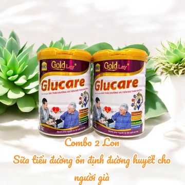 [COMBO 2 LON] Sữa tiểu đường Goldlay Glucare 900g dành cho người tiểu đường và tiền tiểu đường (date 2027)