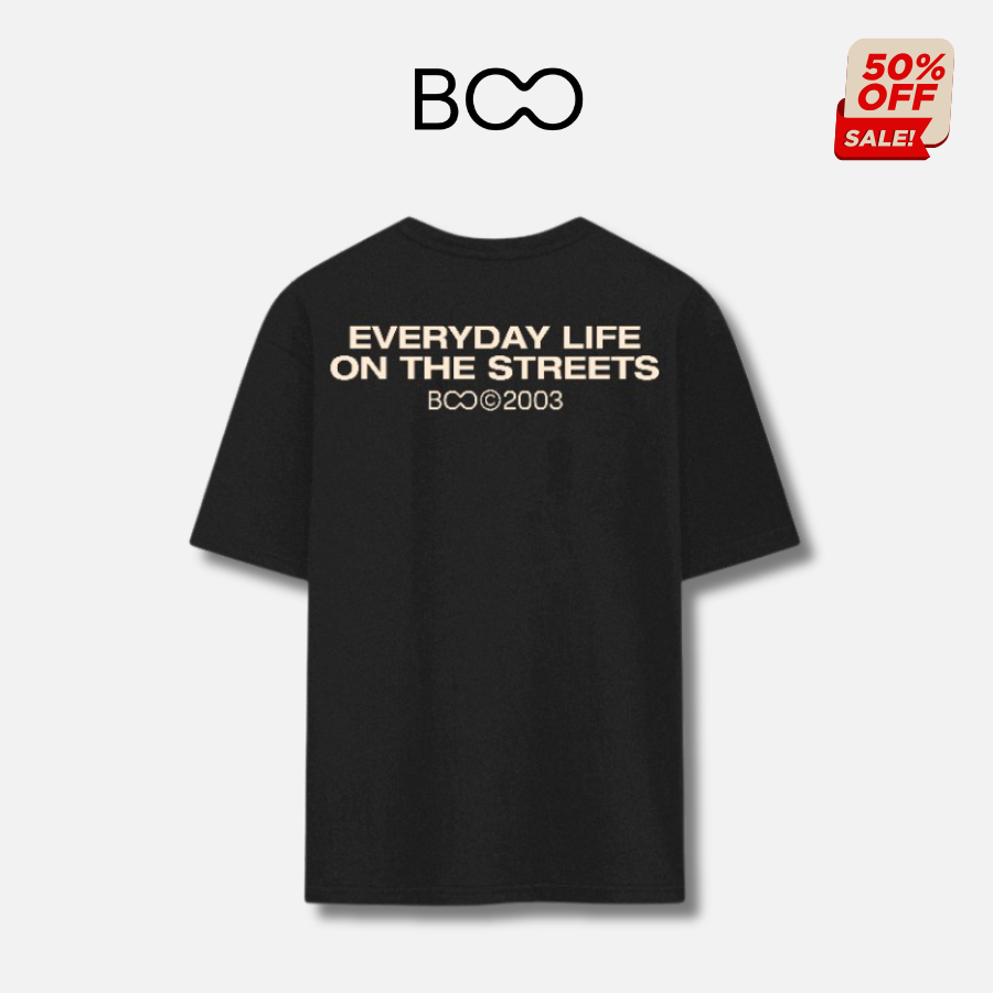 Ảnh Áo Thun BOO Unisex Regular In Graphic Everyday Life On The Streets chất liệu cao cấp, thoáng mát 2