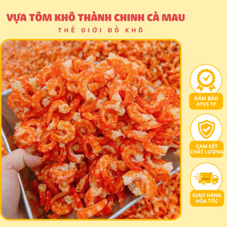 Tôm Thẻ Thiên Nhiên Sấy Giòn Size Siêu To Siêu Ngon 500Gram Hút Chân Không (HNN).