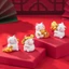 Set 4 mèo thần tài tí hon dễ thương tiểu cảnh, bày bàn làm việc, bàn học, tủ sách, taplo ô tô, đỉnh màn hình