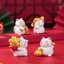 Set 4 mèo thần tài tí hon dễ thương tiểu cảnh, bày bàn làm việc, bàn học, tủ sách, taplo ô tô, đỉnh màn hình