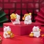 Set 4 mèo thần tài tí hon dễ thương tiểu cảnh, bày bàn làm việc, bàn học, tủ sách, taplo ô tô, đỉnh màn hình