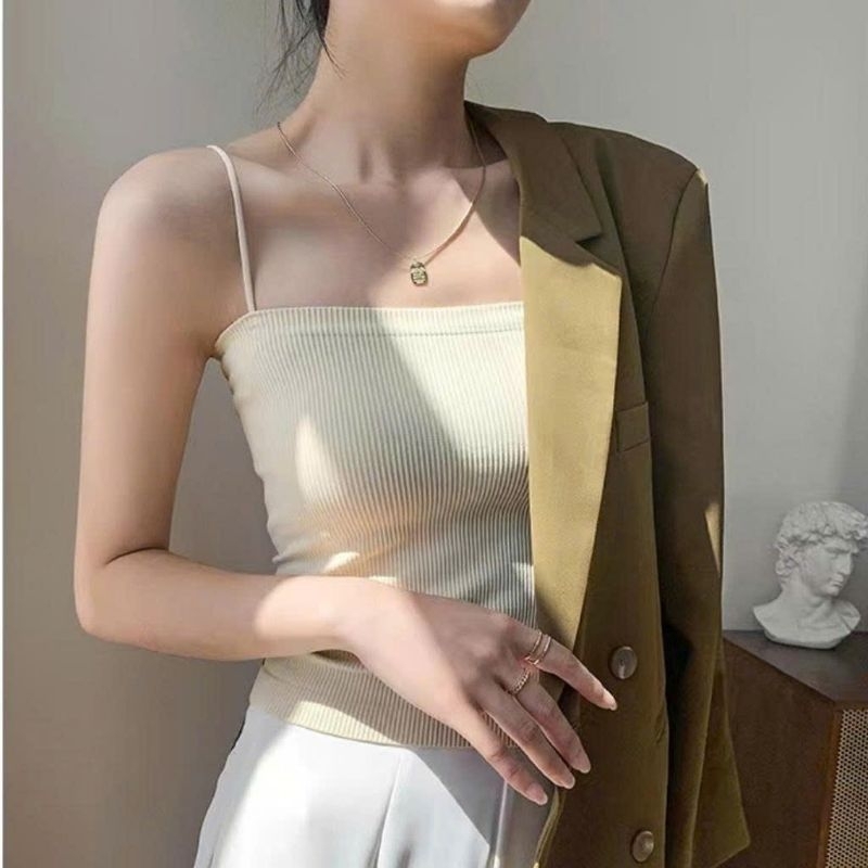 Áo 2 Dây Bún Chất Tăm Bo Ríp Co Dãn