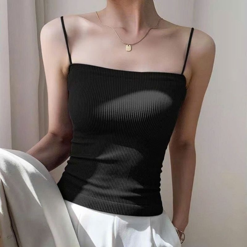 Áo 2 Dây Bún Chất Tăm Bo Ríp Co Dãn