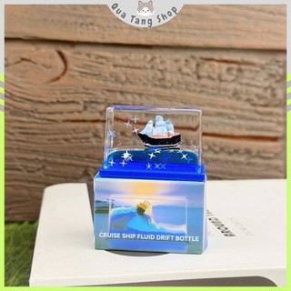 Mô Hình Thuyền Trang Trí Chuyển Động Trong Nước - Trang Trí Bàn Học - Quà Tặng - Cute