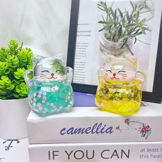 Tượng Mèo Thần Tài Nước Dầu - Trang Trí Bàn Học , Bàn làm Việc - Cầu Lộc , Cầu An Lành Cho Gia Chủ