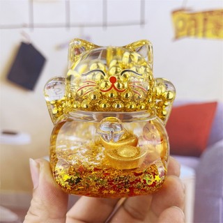Tượng Mèo Thần Tài Nước Dầu - Trang Trí Bàn Học , Bàn làm Việc - Cầu Lộc , Cầu An Lành Cho Gia Chủ