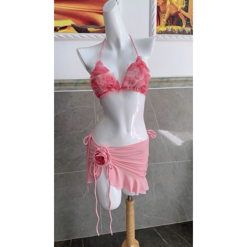 bikini hoa hồng xu hướng
