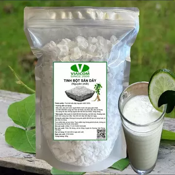 Bột Sắn Dây ta nguyên chất loại Đặc Biệt 1kg - 500g,Tinh Bột Sắn Dây Ta Kinh Môn Hải Dương Mịn, Sạch, Thơm Ngon