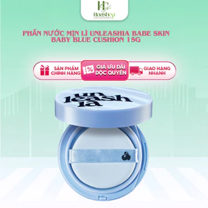 Phấn nước mịn lì UNLEASHIA Babe Skin Baby Blue Cushion 15g