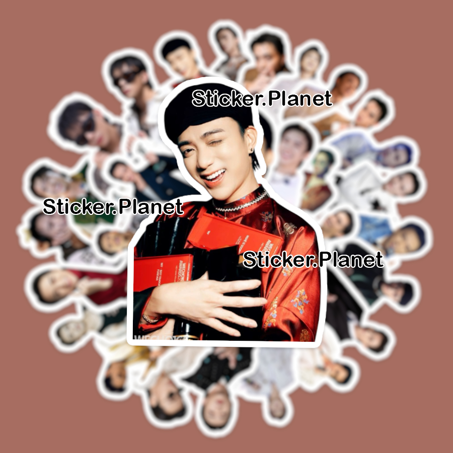 Sticker Soobin Hoàng Sơn ATVNCG trang trí mũ bảo hiểm,guitar,ukulele ...