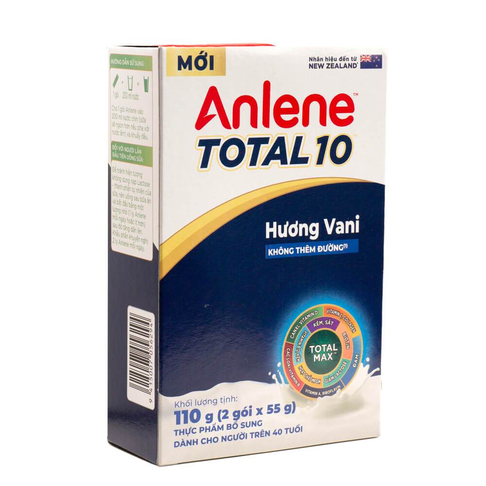 Sữa Anlene Total 10/ Anlene Gold 5X hộp 2 gói 55gr dành cho người trên ...