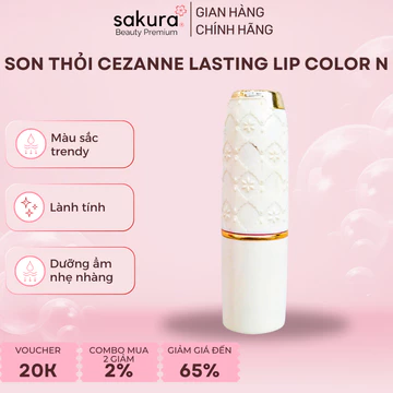 [Chuẩn Nhật] Son thỏi Cezanne không chì Lasting Lip Color Menard