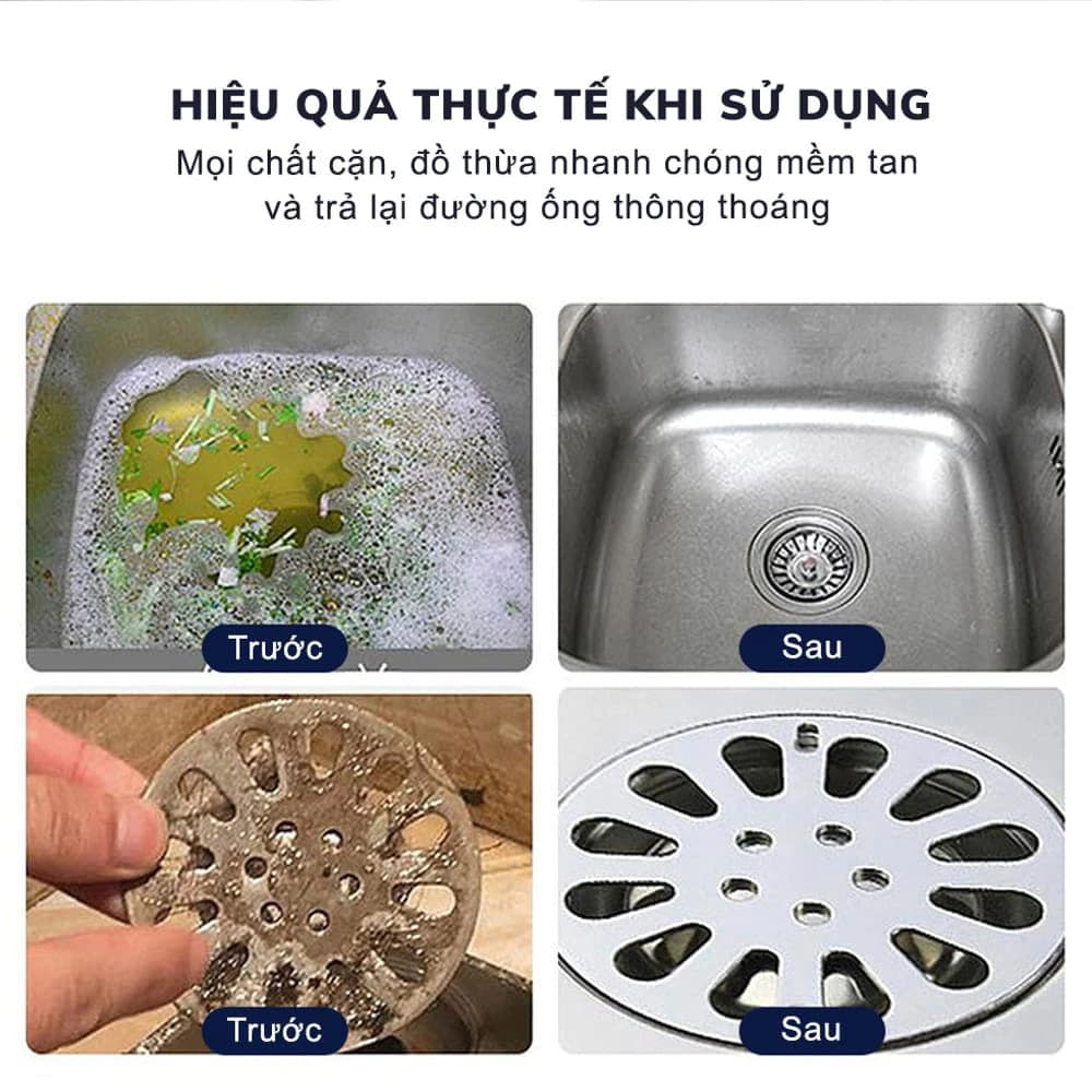 100% HIỆU QUẢ THÔNG THOÁT BỒN CẦU - ĐƯỜNG ỐNG HIỆU QUẢ TIẾT KIỆM CHI PHÍ