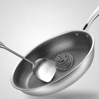 Chảo chống dính inox 3 lớp size 28cm sâu lòng vân tổ ong giữ nhiệt tốt phù hợp với mọi loại bếp (hàng tốt)