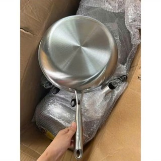 Chảo chống dính inox 3 lớp size 28cm sâu lòng vân tổ ong giữ nhiệt tốt phù hợp với mọi loại bếp (hàng tốt)