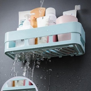 Khay nhựa dán tường để đồ tiện lợi - Giao màu ngẫu nhiên (sọc-mới)