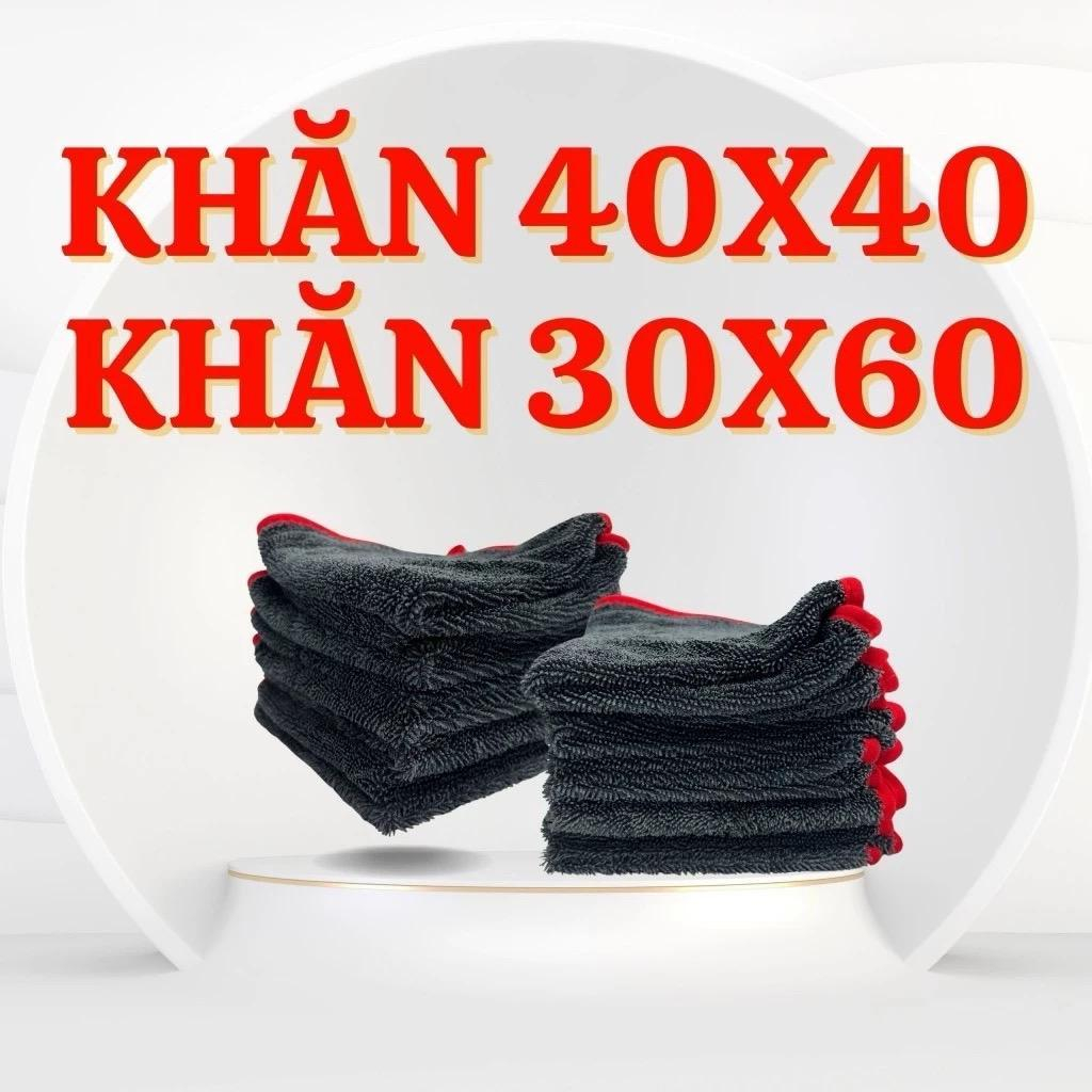 KHĂN SIÊU THẤM HÚT CHẤT LIỆU MICROFIBER  - LAU XE- NỘI THẤT -  THẤM HÚT NƯỚC CỰC TỐT-[KHĂN VIỀN ĐỎ]