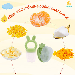 Túi Núm Nhai Ăn Dặm Silicone Chống Hóc Cho Bé, Gặm Nướu Mềm Tập Ăn Trái Cây Gồm 3 Sizes S M L Cho Trẻ Từ 4 Tháng Tuổi