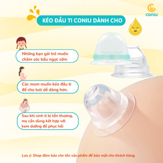 Kéo Hút Đầu Ti Silicon Coniu Giúp Mẹ Cho Con Ti Dễ Dàng Và Thẩm Mĩ( Có Che Tên)